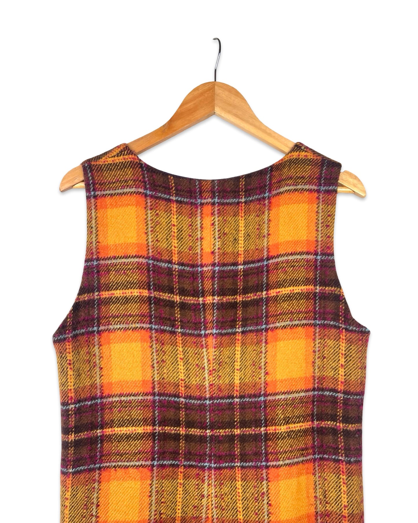 Geruite vintage jurk - L