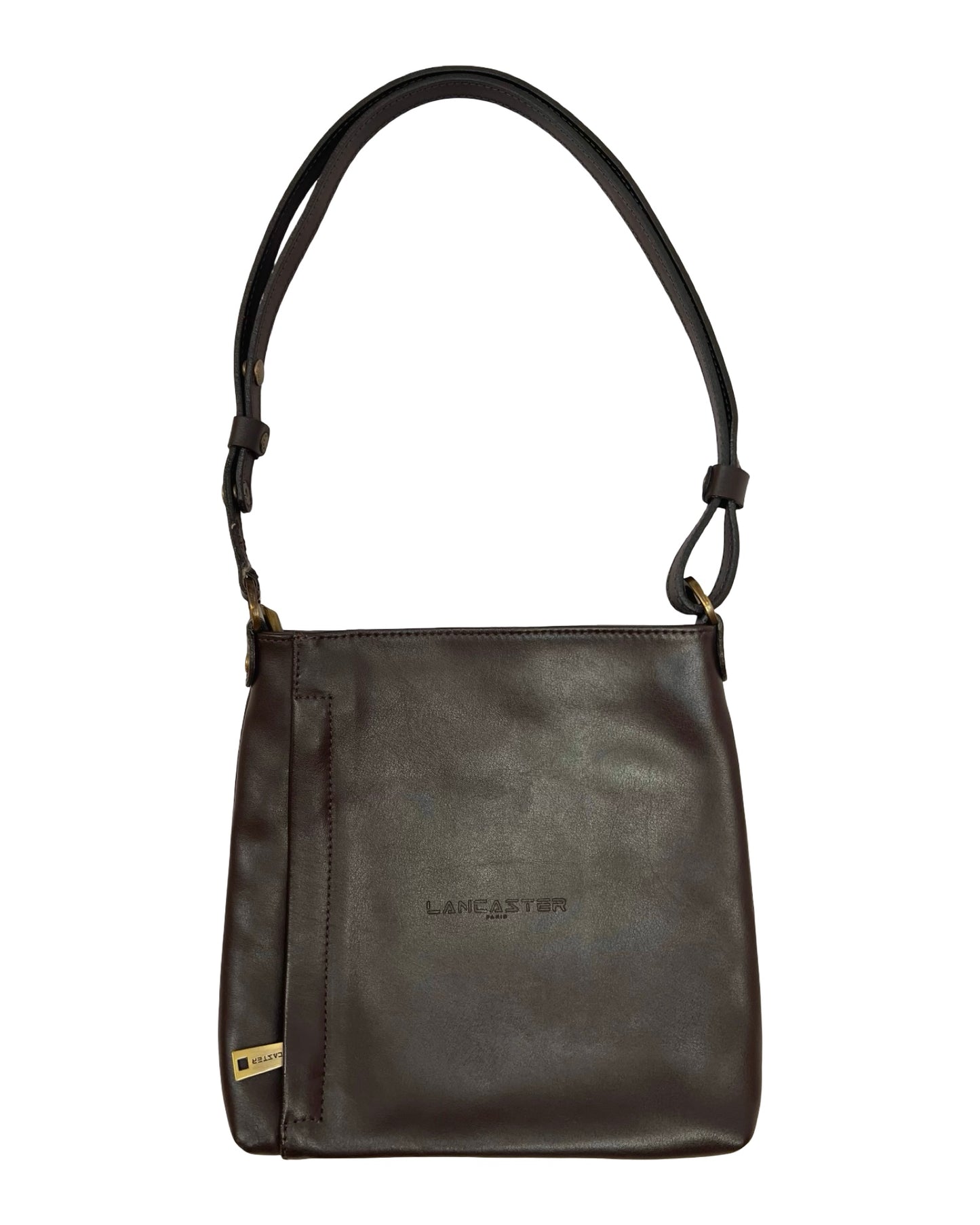 Chocolade bruine leren tas Lancaster