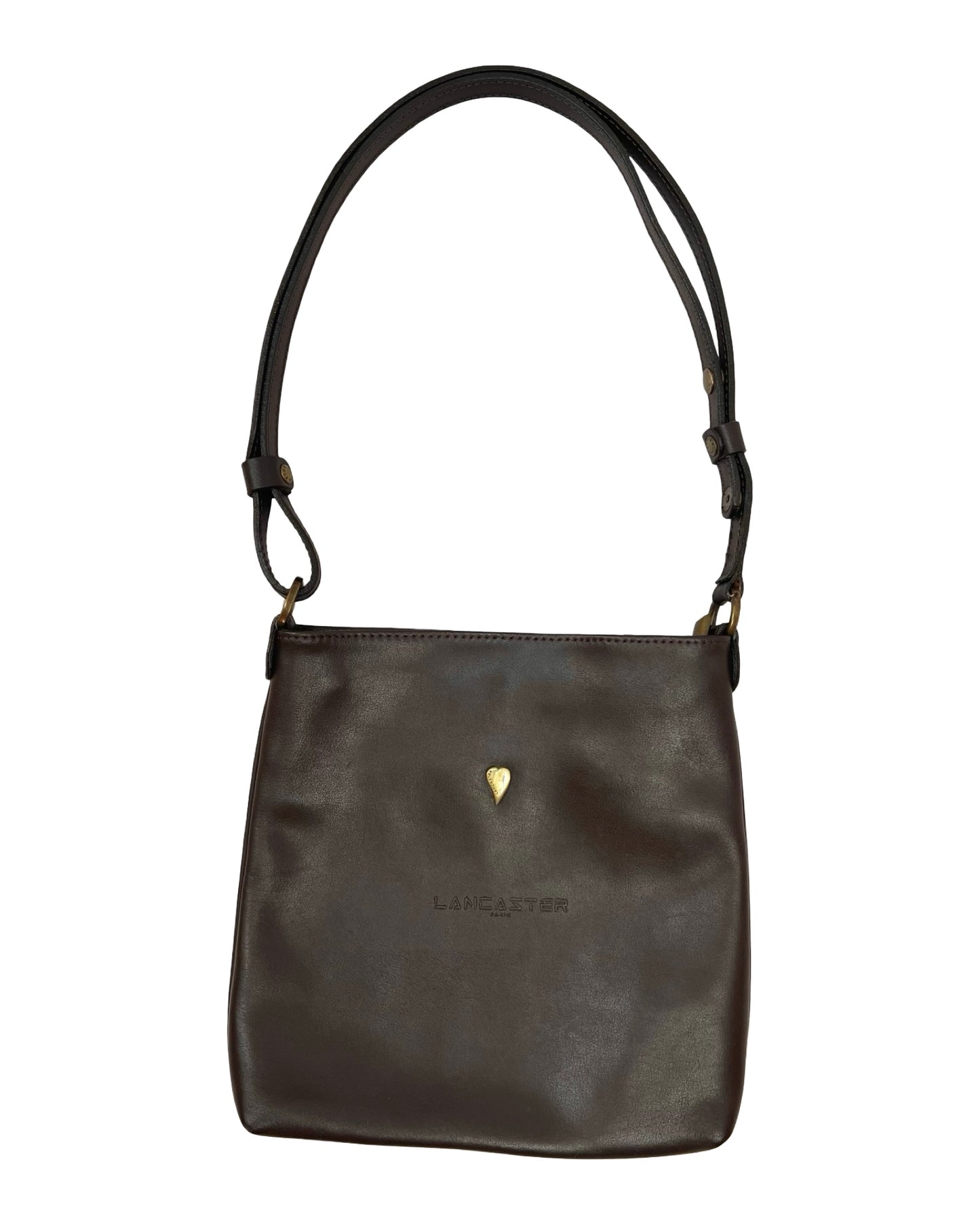 Chocolade bruine leren tas Lancaster