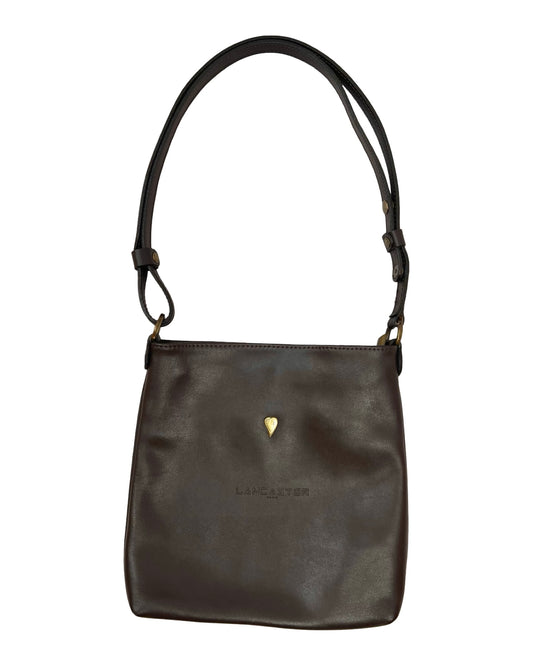 Chocolate brown leather Lancaster bag