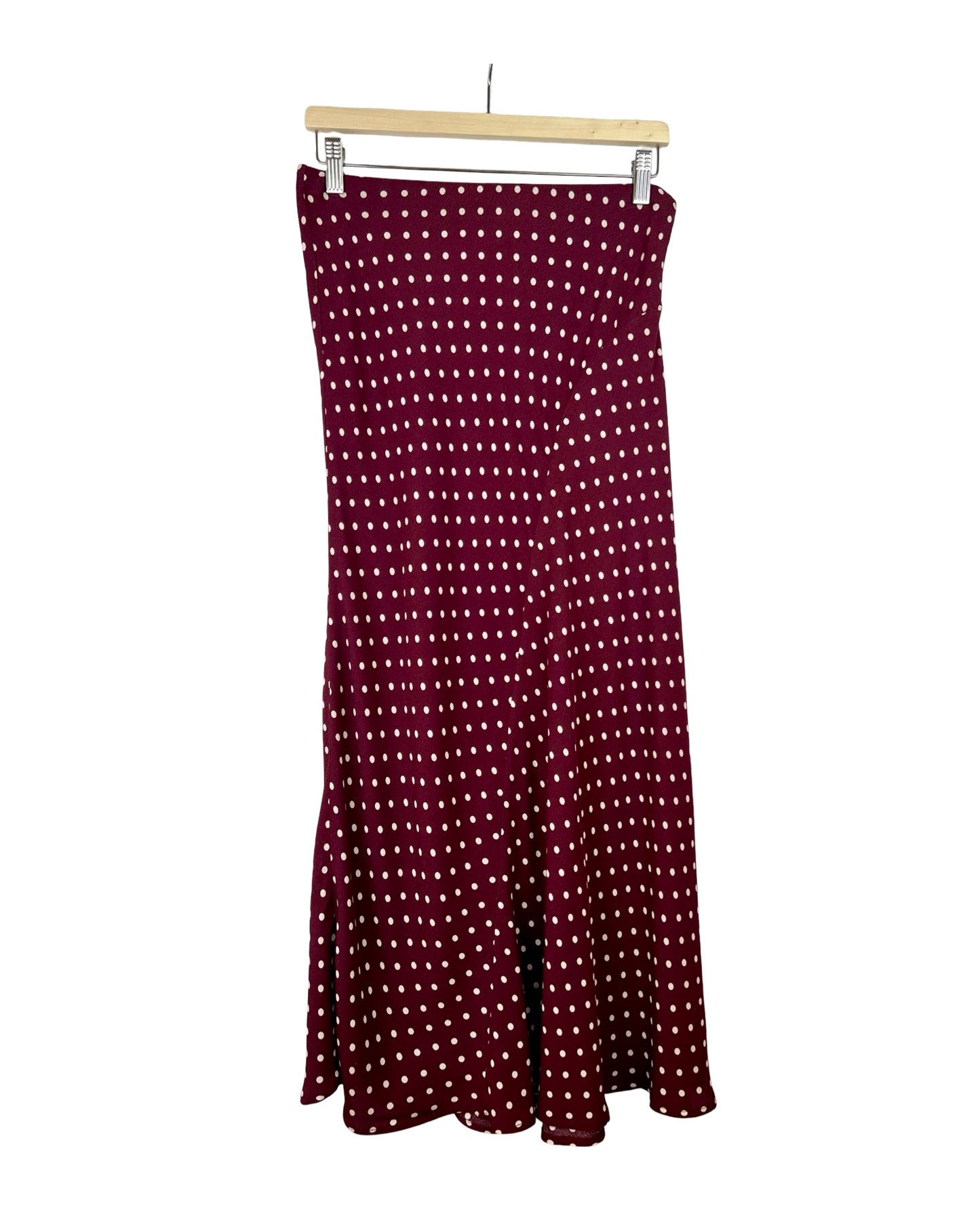 Viscose midirok met stippen - M
