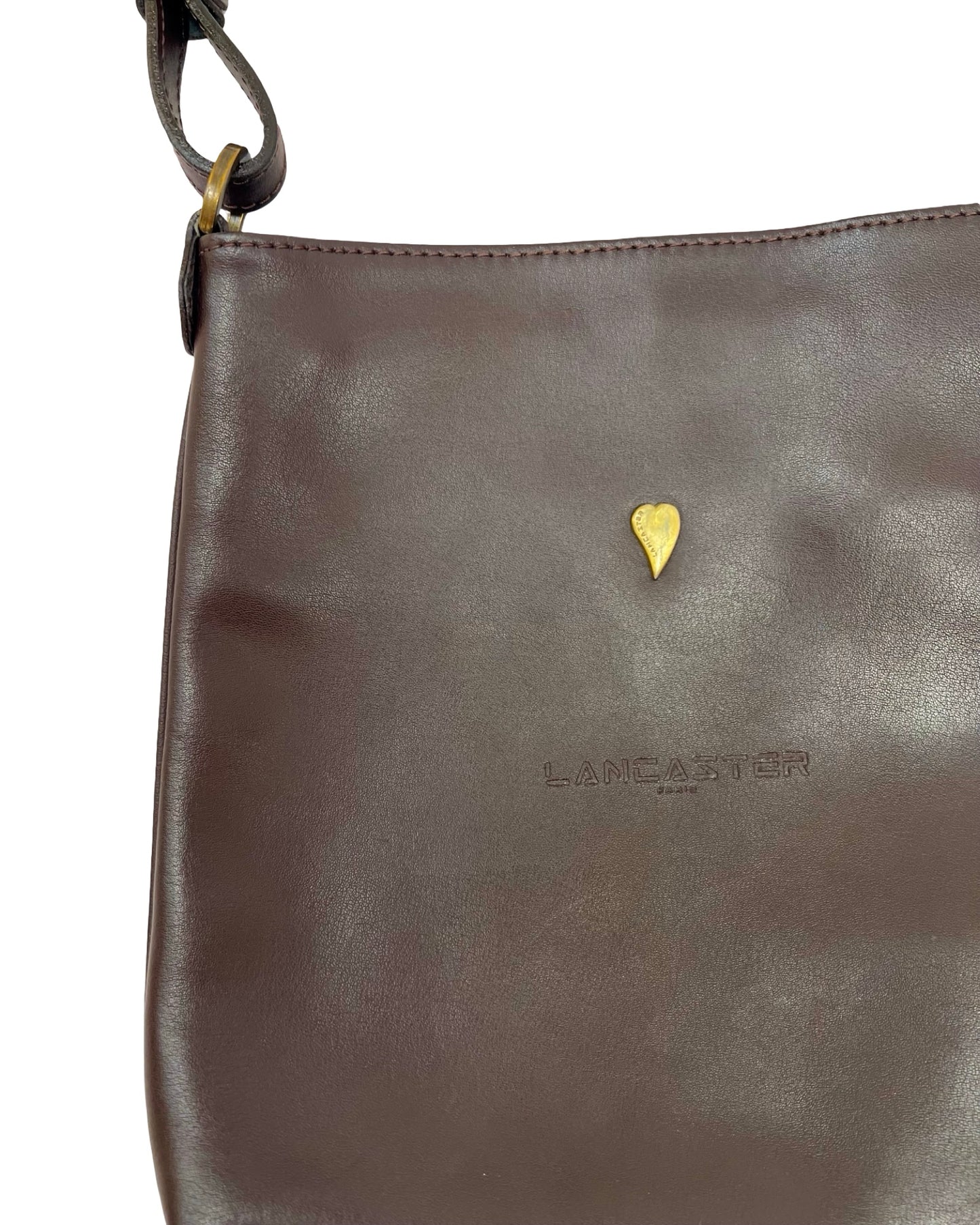 Chocolade bruine leren tas Lancaster