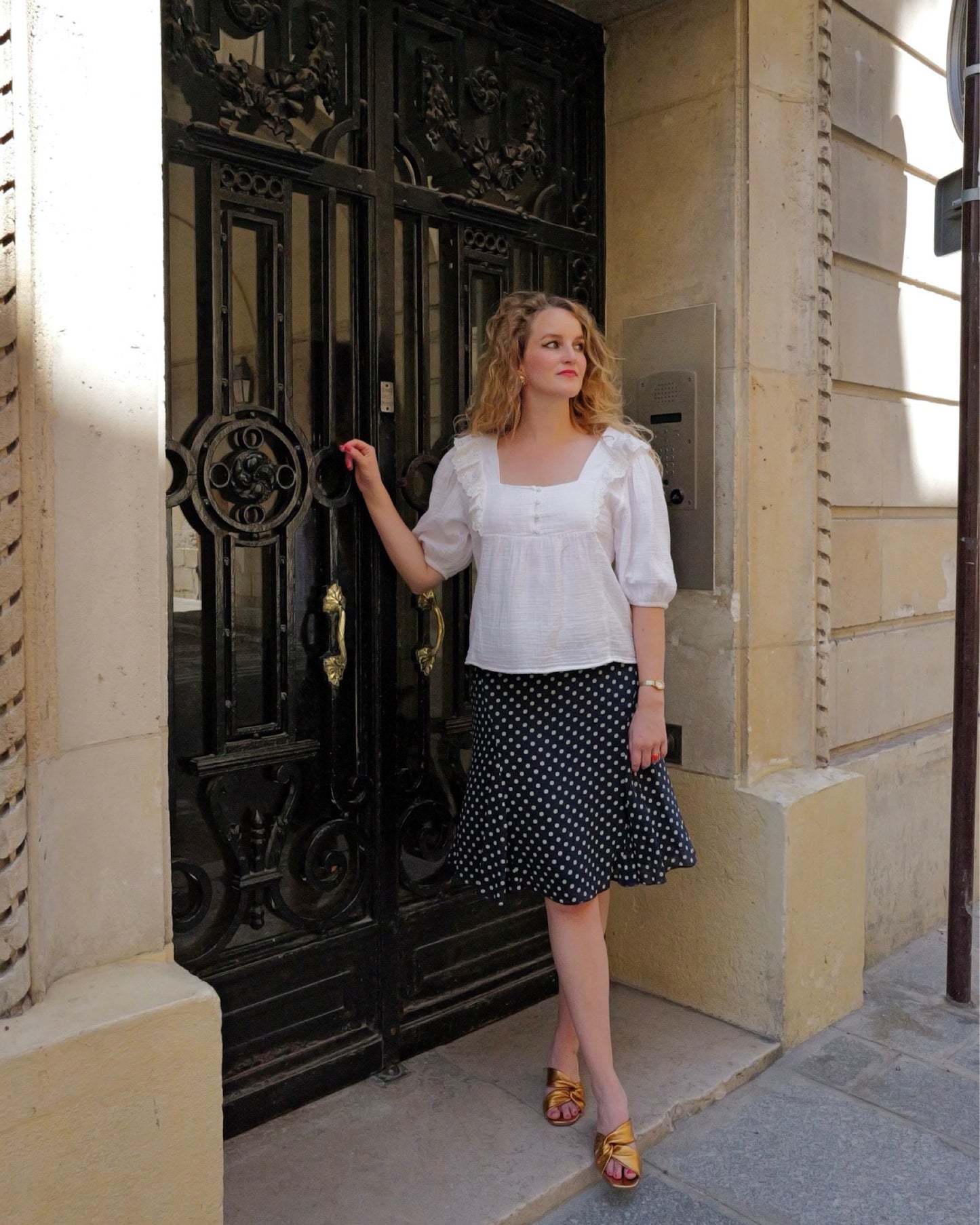 Mousseline blouse - M