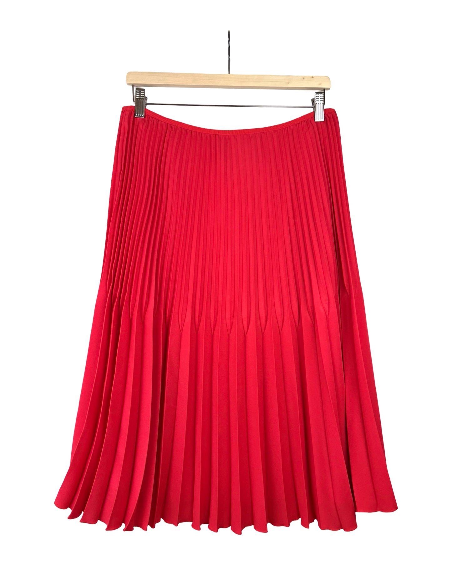 Vintage koraal plissé rok - L/XL
