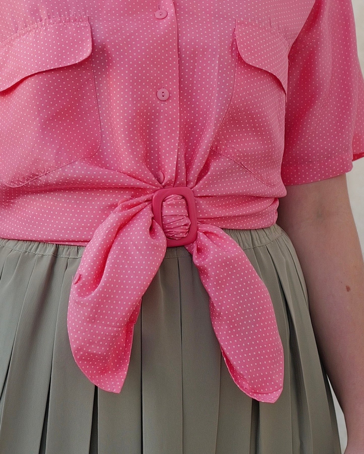 Pink vintage buckle