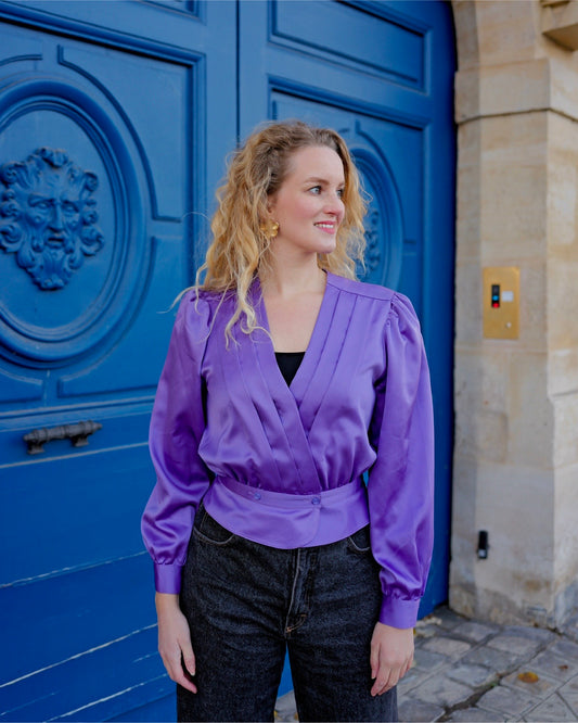 Lila vintage blouse - S