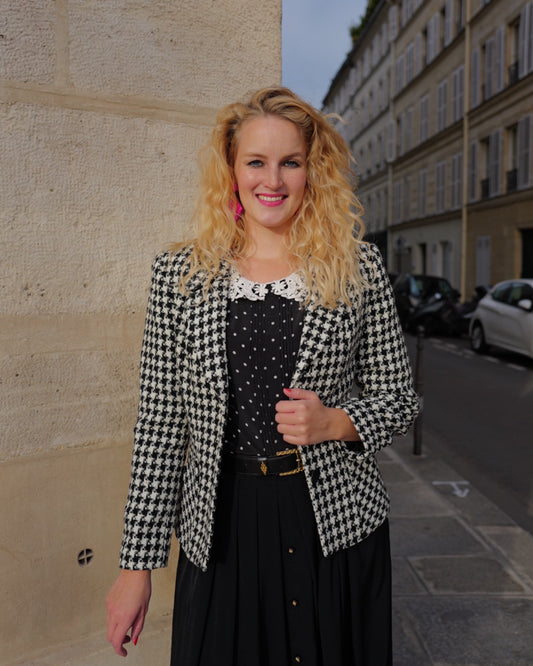 Pied de poule blazer - S