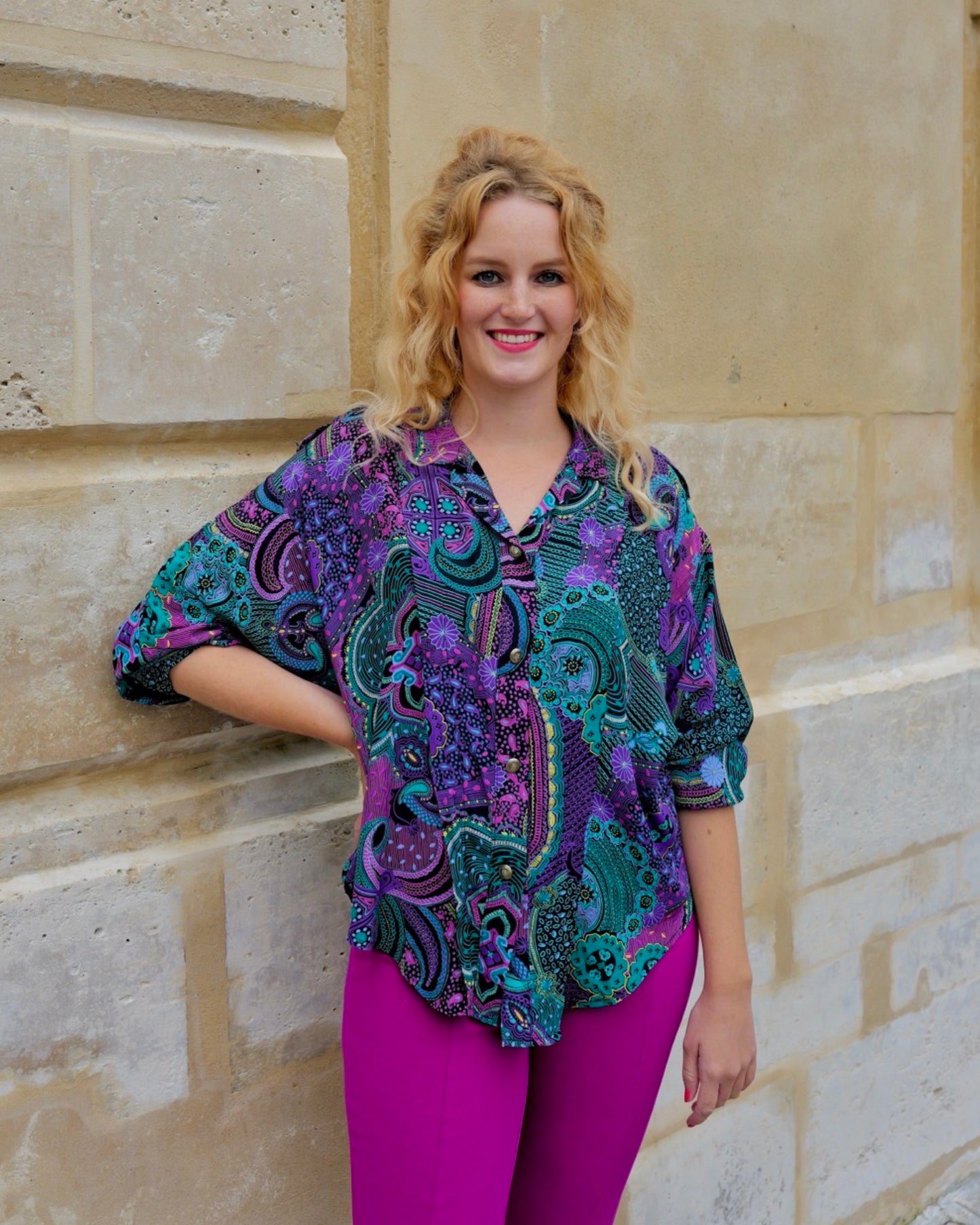 Blouse met print - XL