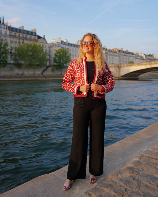Marrakesh korte blazer rood - S/M