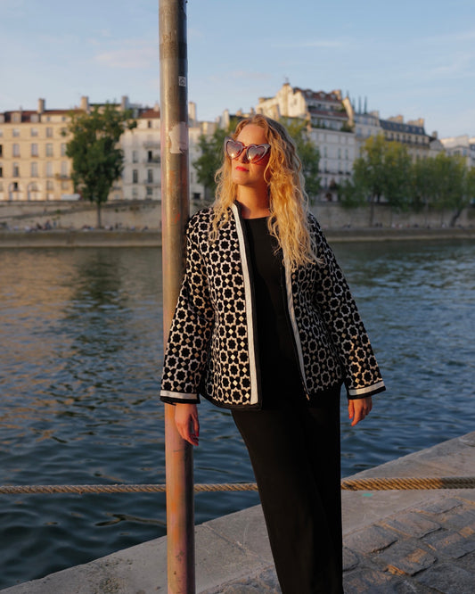 Marrakesh lange blazer zwart - M/L