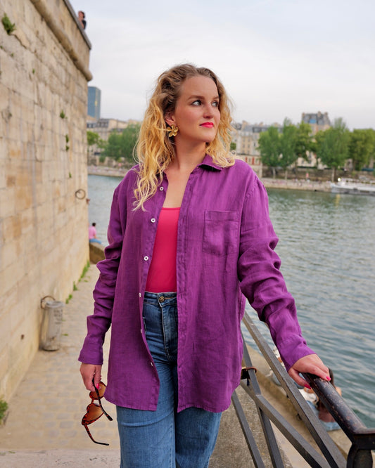 Linnen blouse - XL