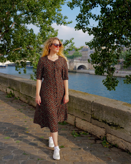Viscose bloemenjurk - M/L