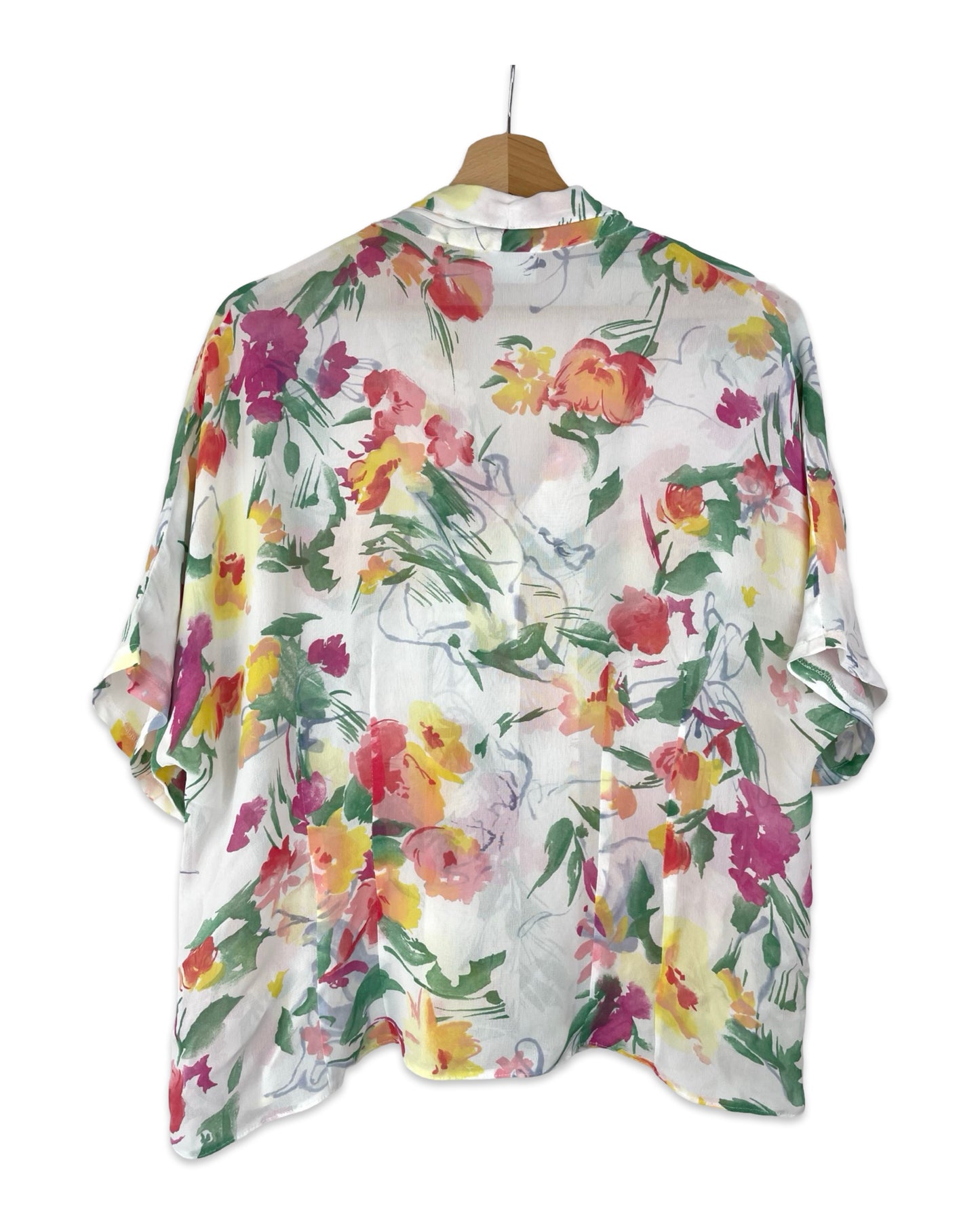 Gebloemde blouse - L