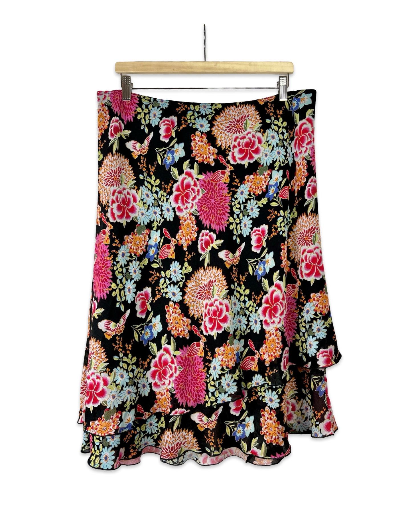 Flowy bloemenrok - XL