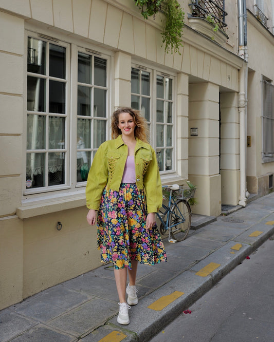 Vintage bloemenrok - S/M