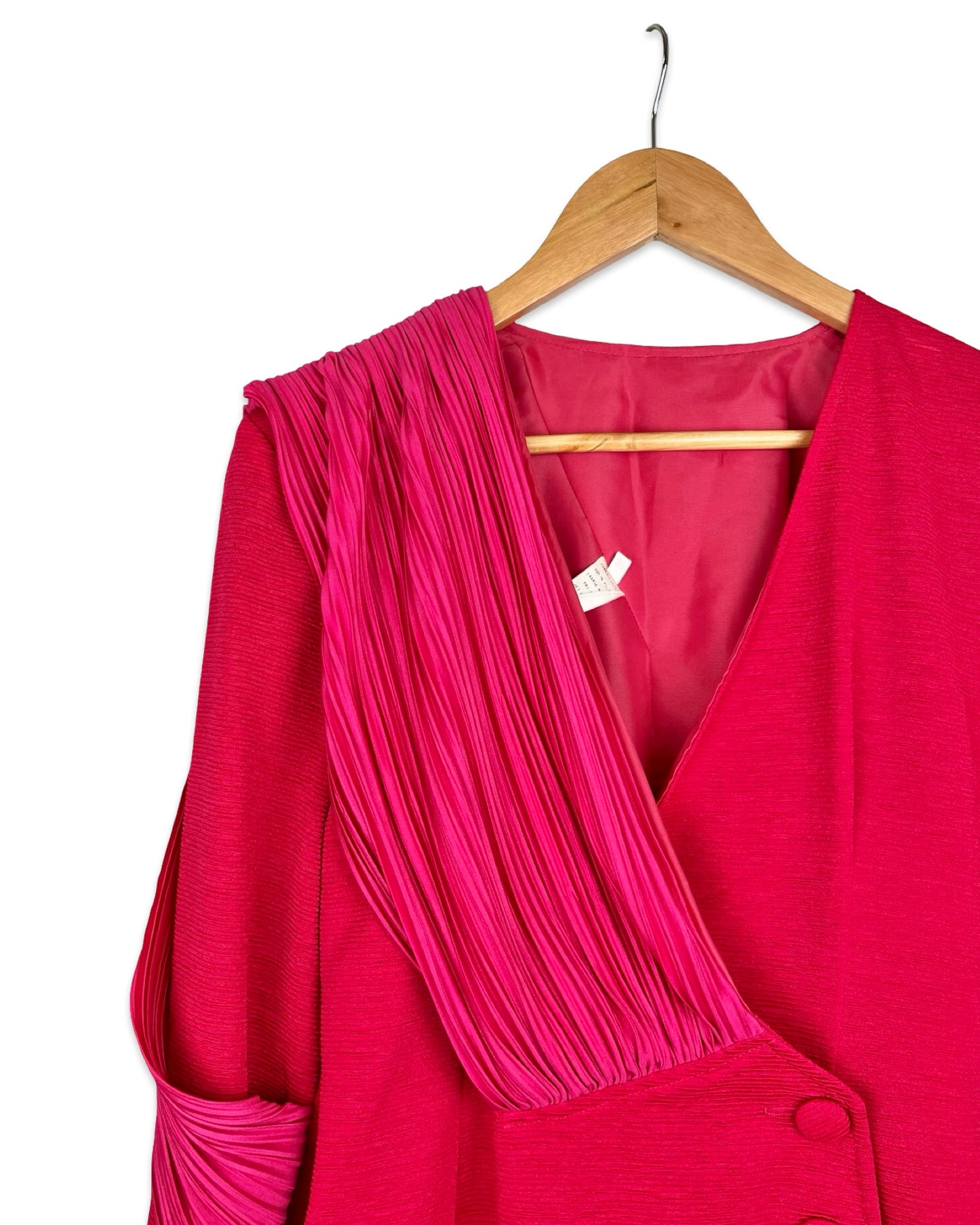 Vintage top with pleated details - S