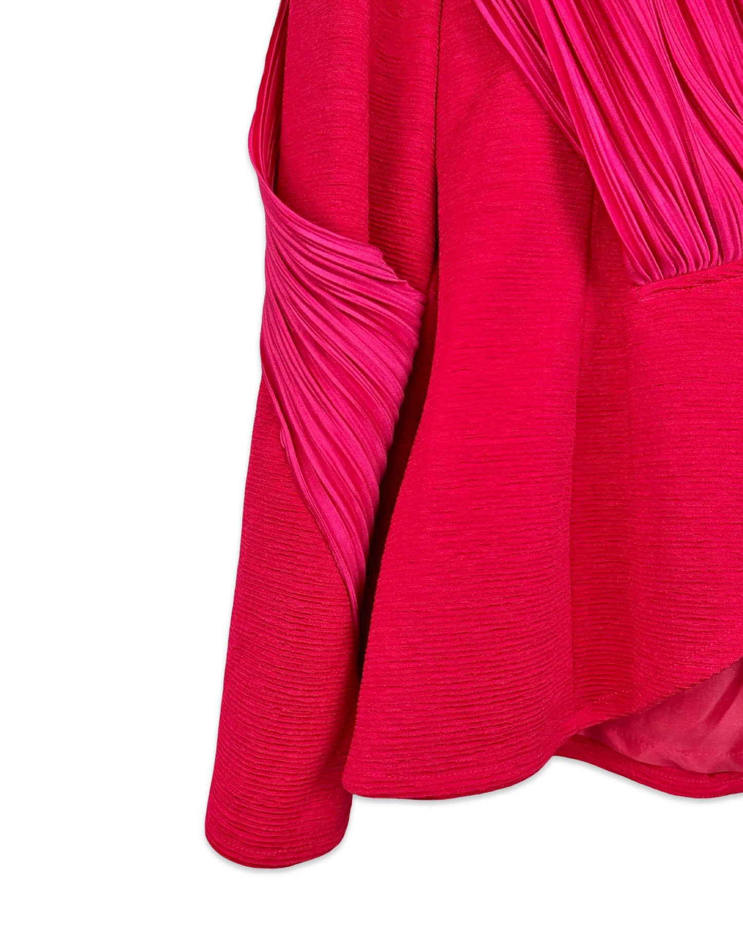 Vintage top with pleated details - S