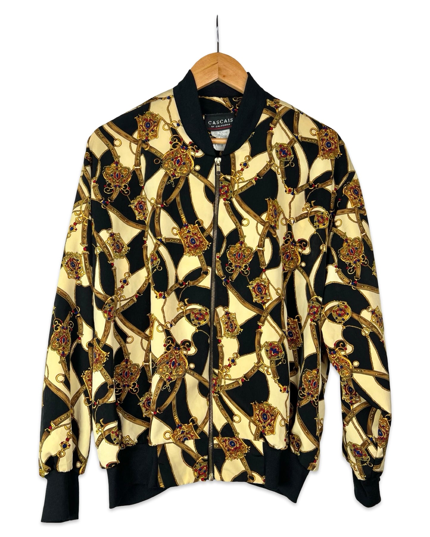 Vintage bomberjack in Versace stijl - L/XL