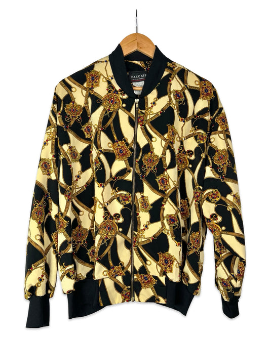 Vintage Versace-style bomber jacket - L/XL