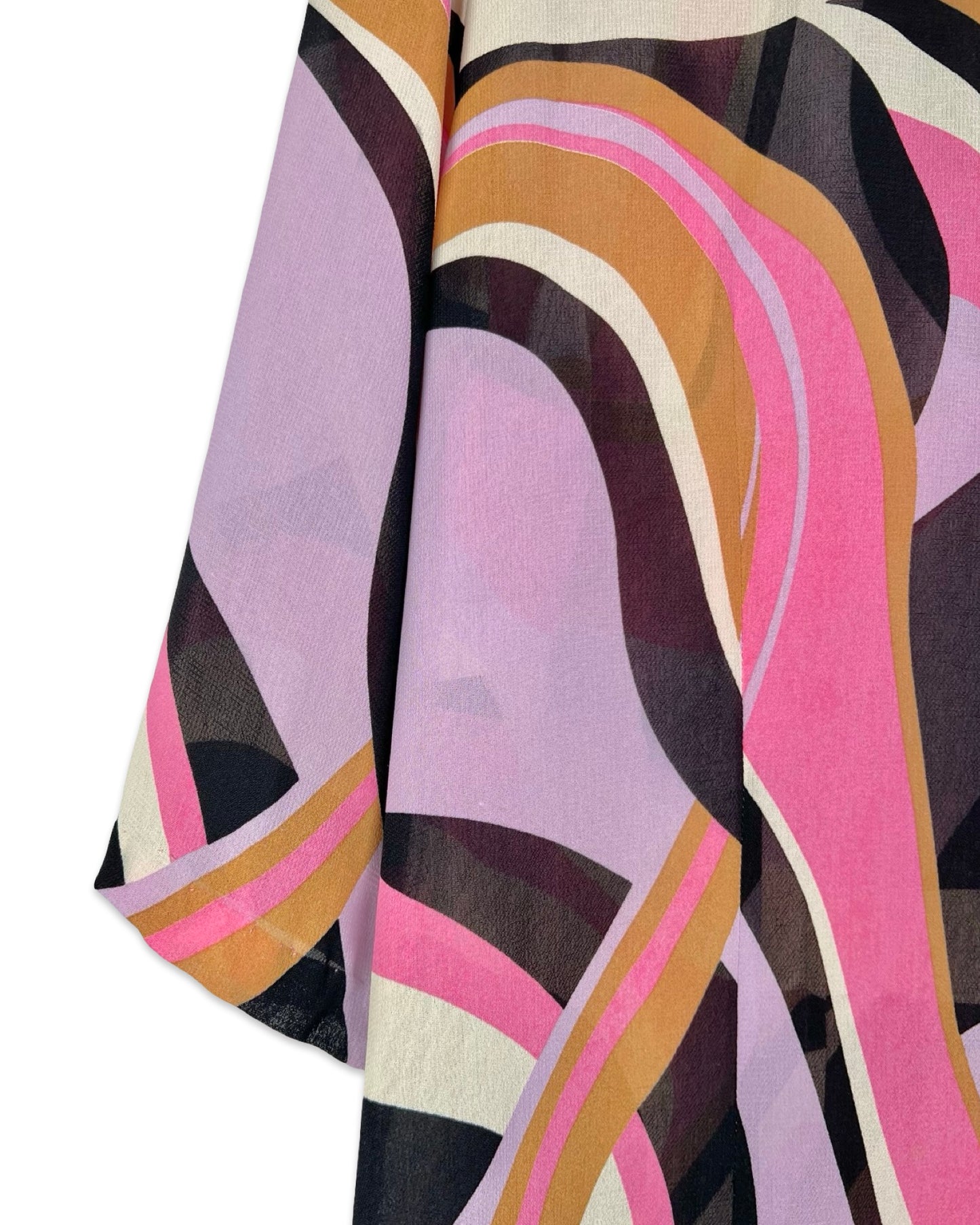 Vintage blouse met retroprint - XL