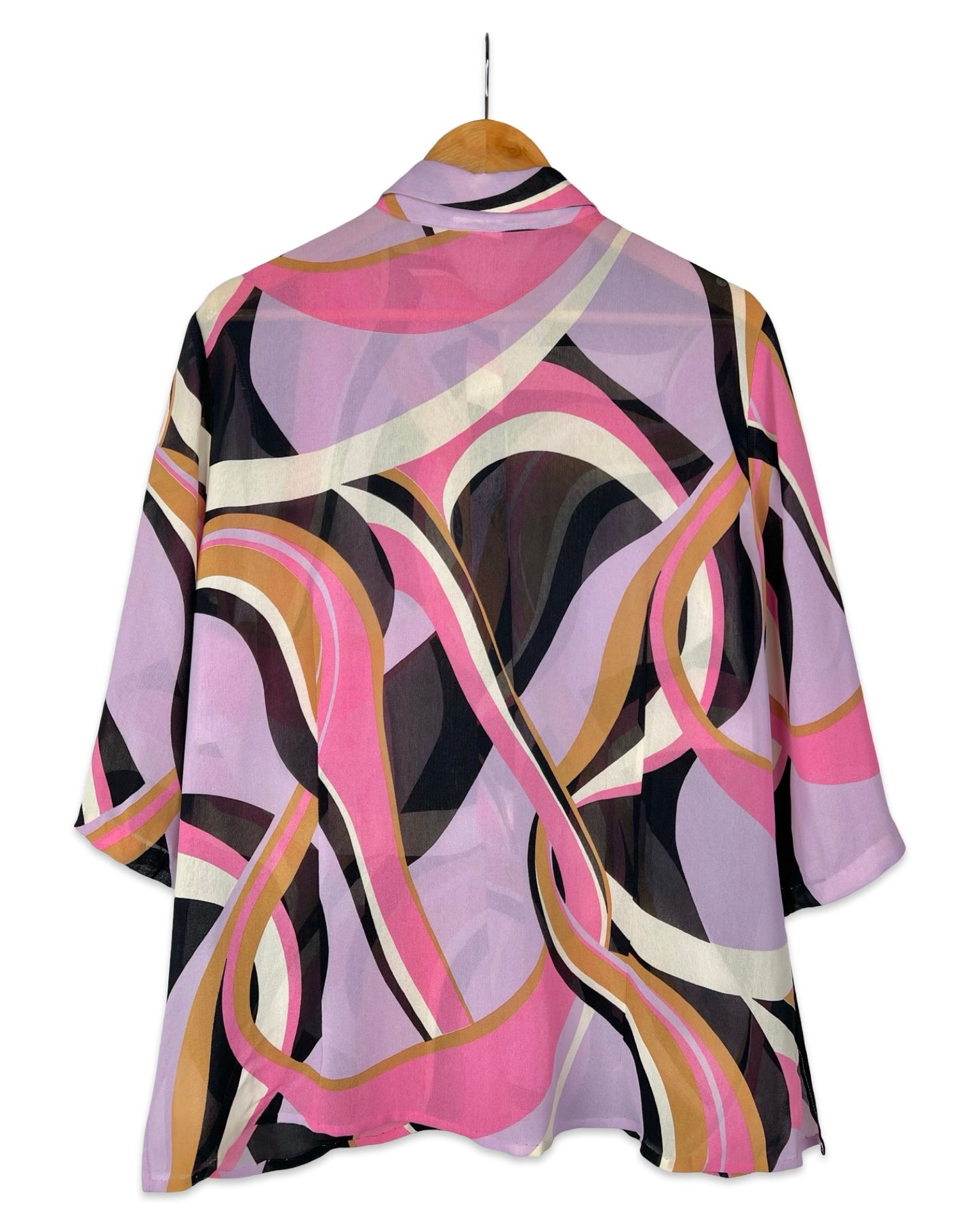 Vintage blouse met retroprint - XL