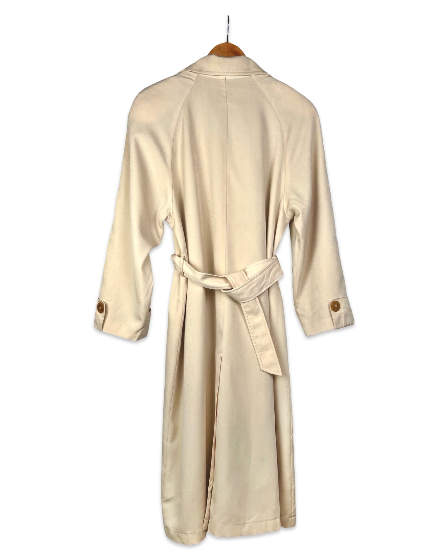 Cream trench coat - L/XL
