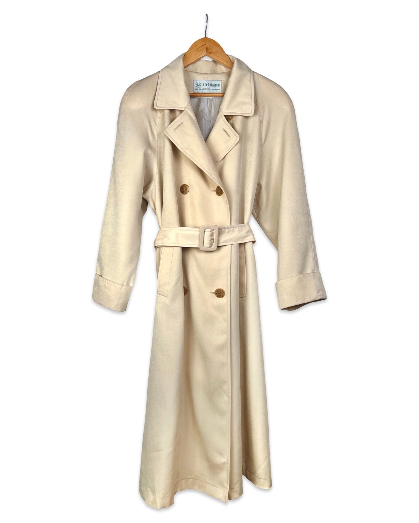 Cream trench coat - L/XL