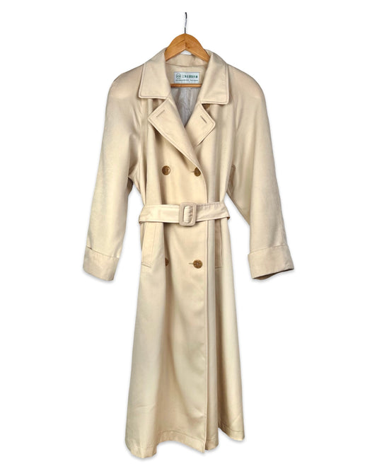 Cream trench coat - L/XL