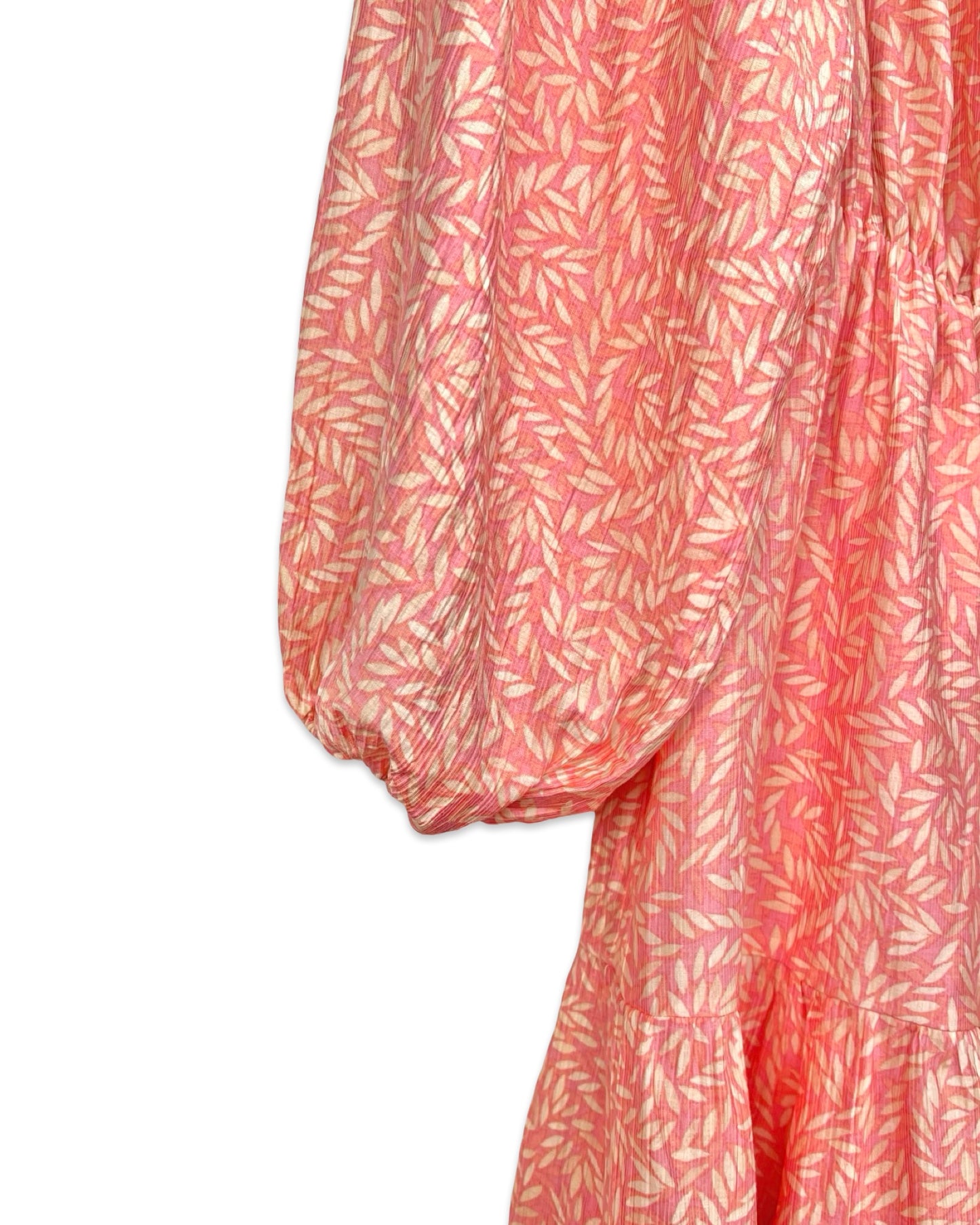 Salmon pink bohemian dress - M
