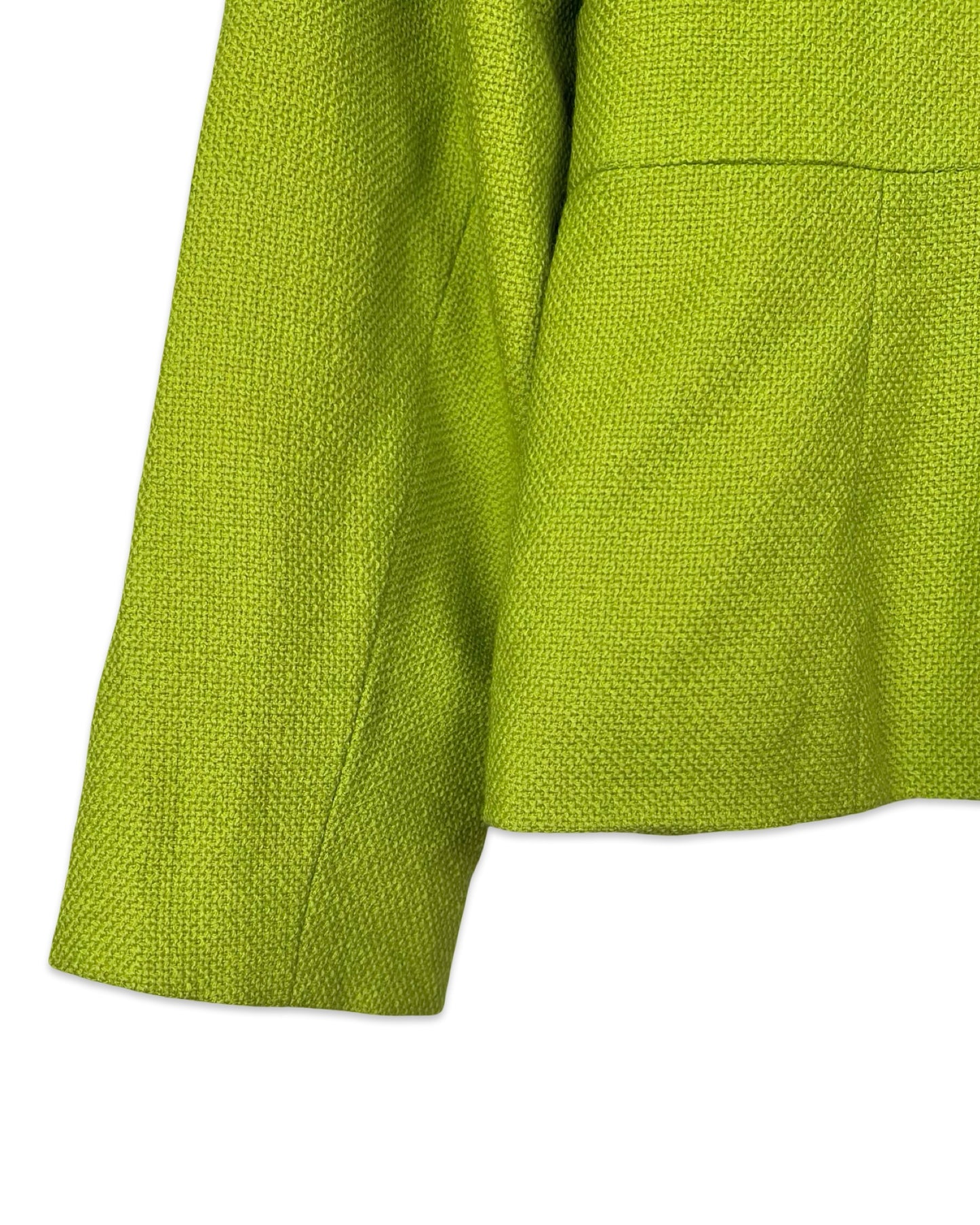 Vintage groene wollen blazer - S/M