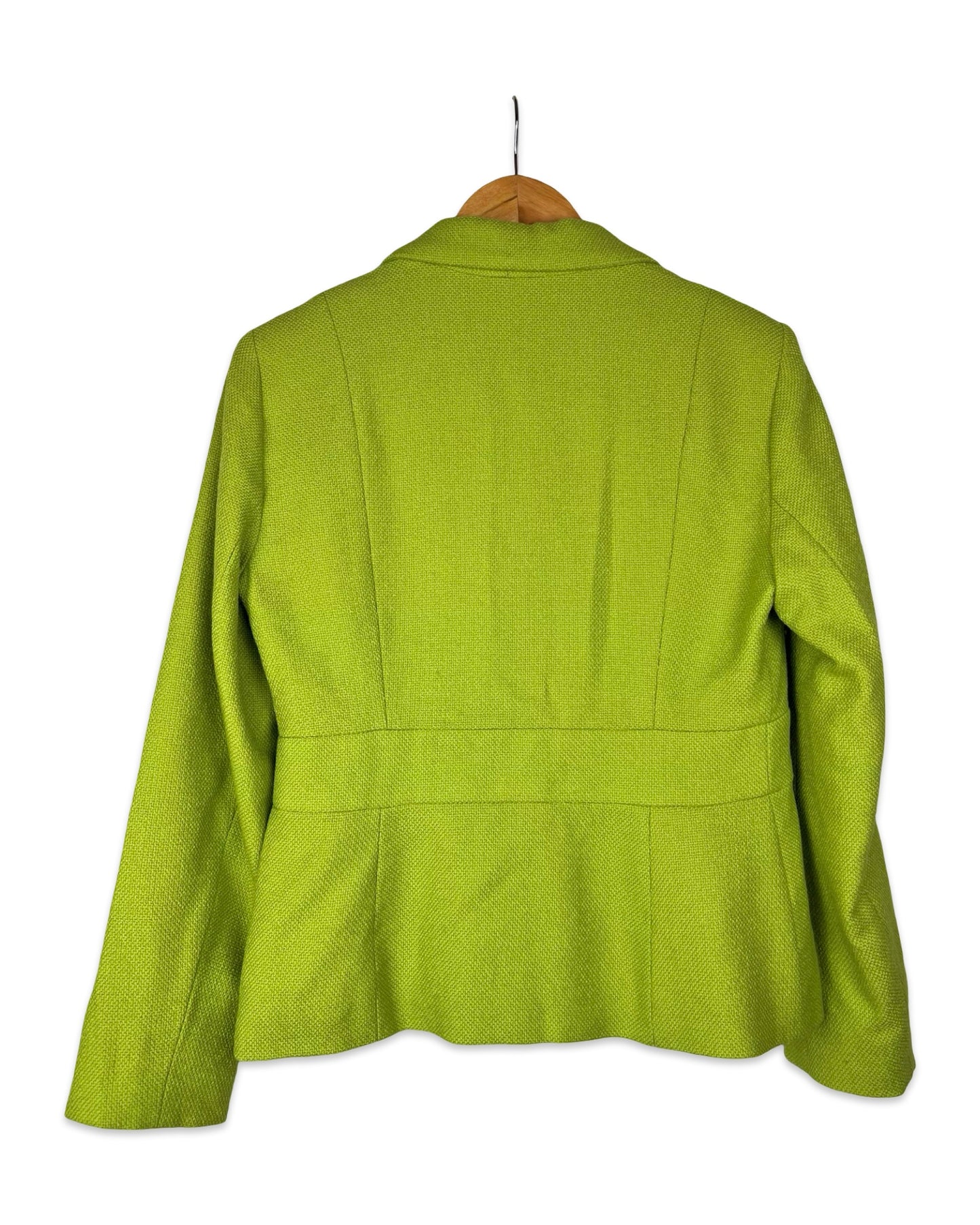 Vintage groene wollen blazer - S/M