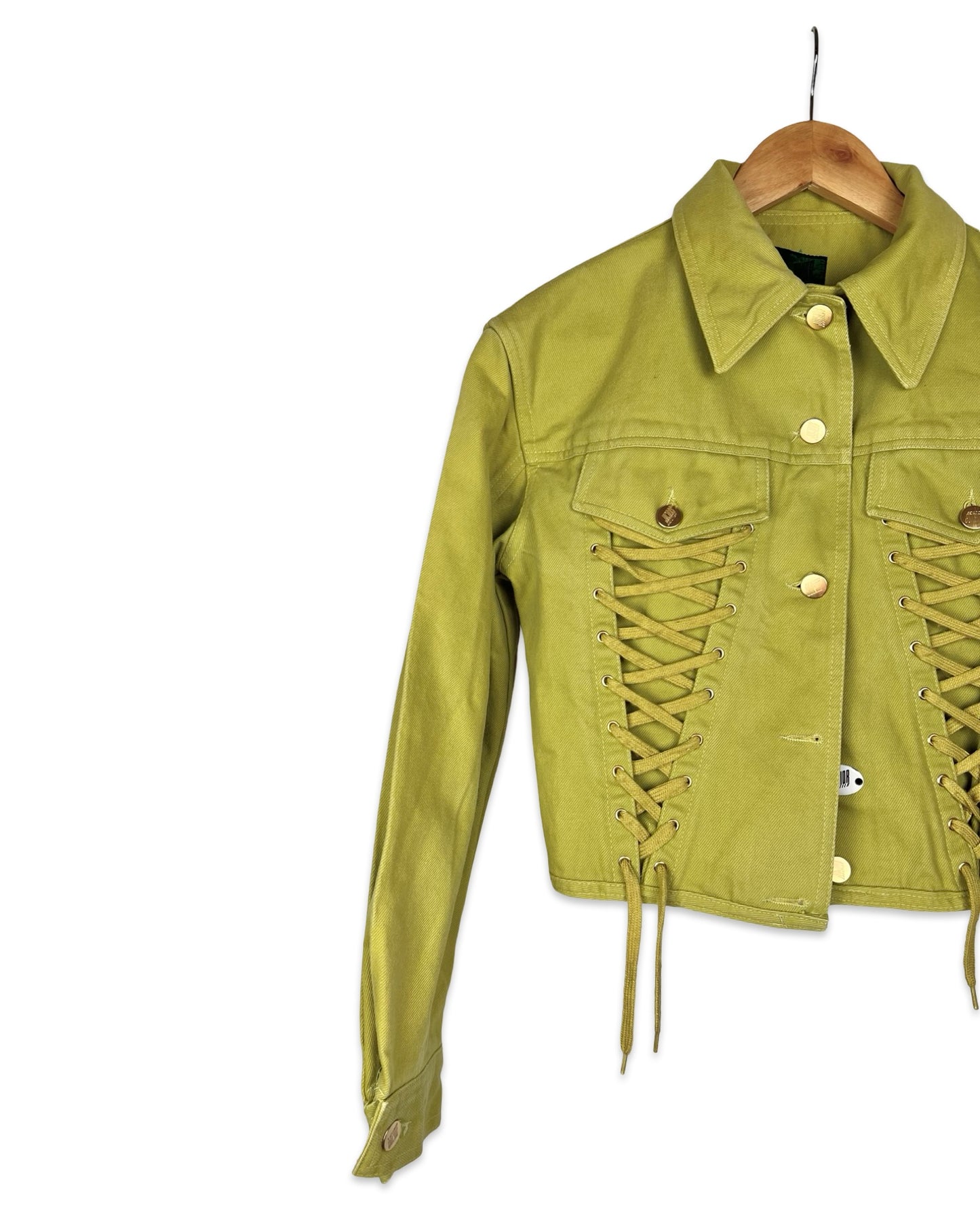 Jean Paul Gaultier jack met veterdetails - XS