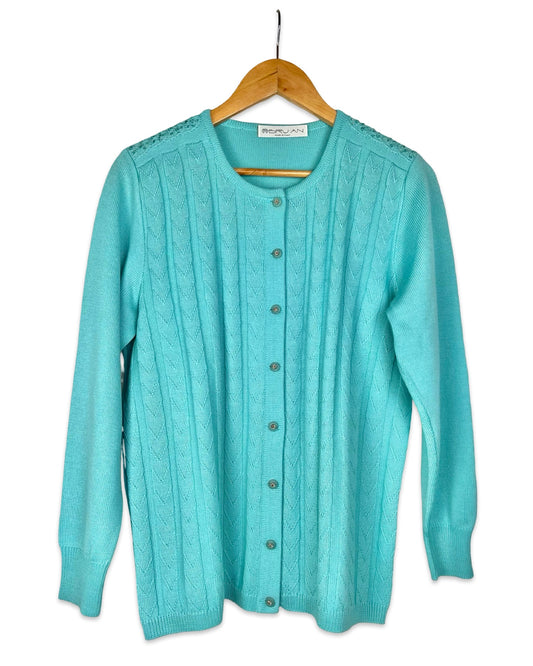 Vintage wollen vest - L