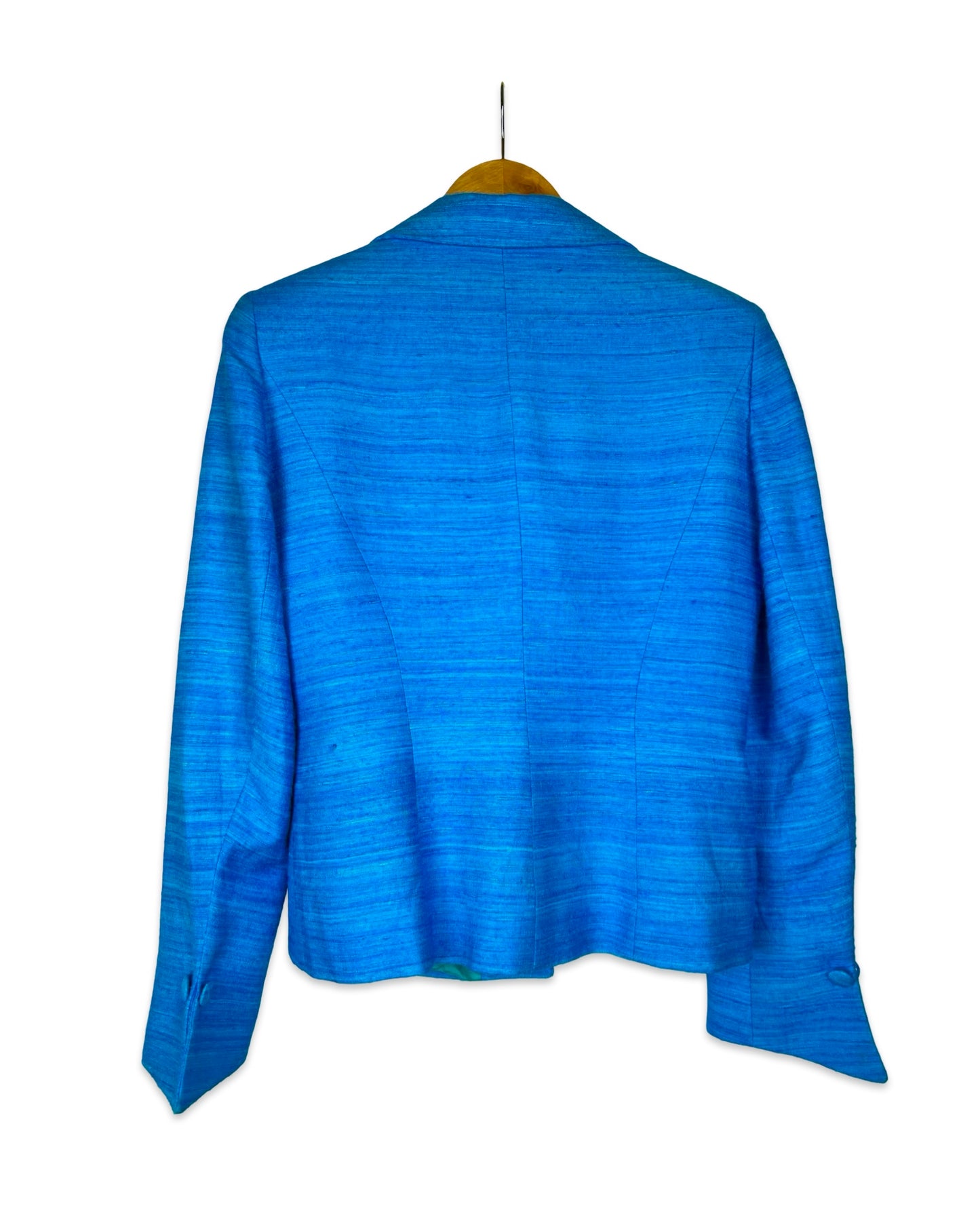 Aquablauwe vintage blazer - M