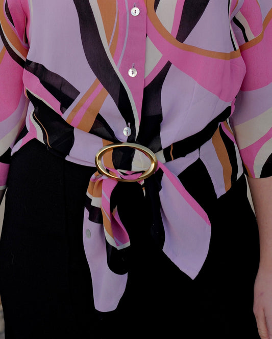 Vintage gold-colored buckle