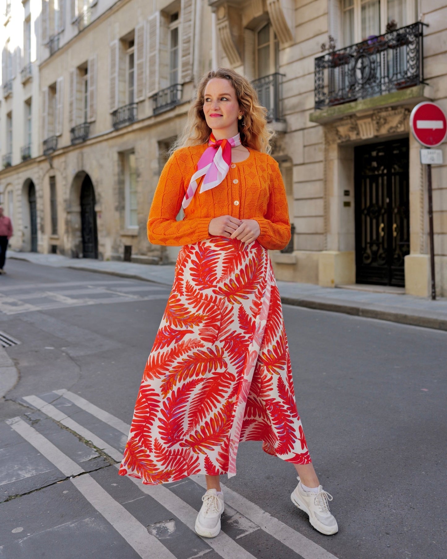 Wikkelrok met bladerprint Fabienne Chapot - L