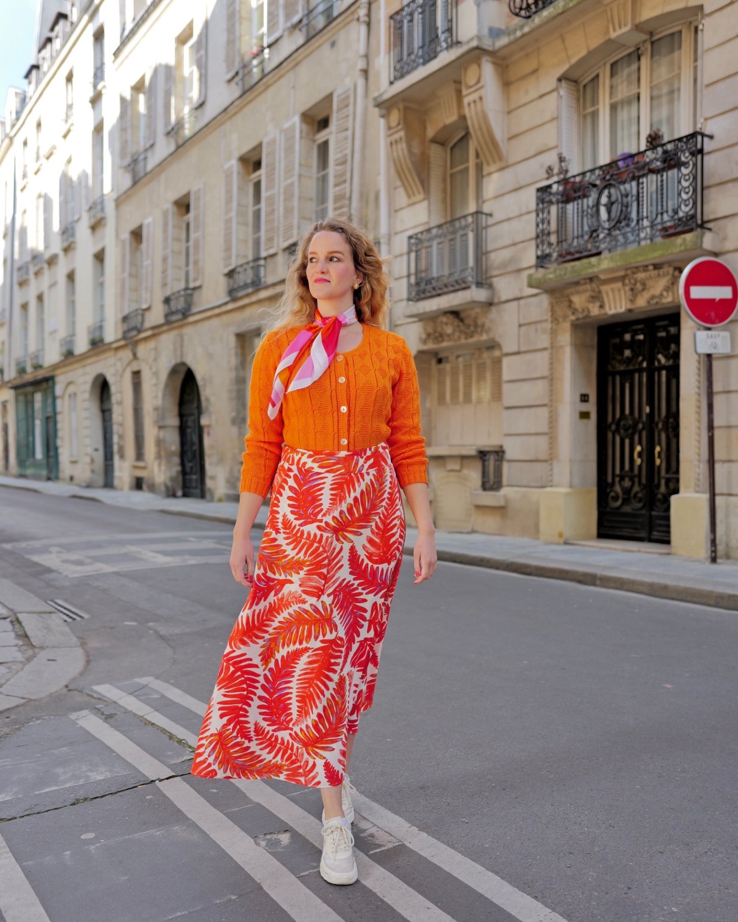 Wikkelrok met bladerprint Fabienne Chapot - L