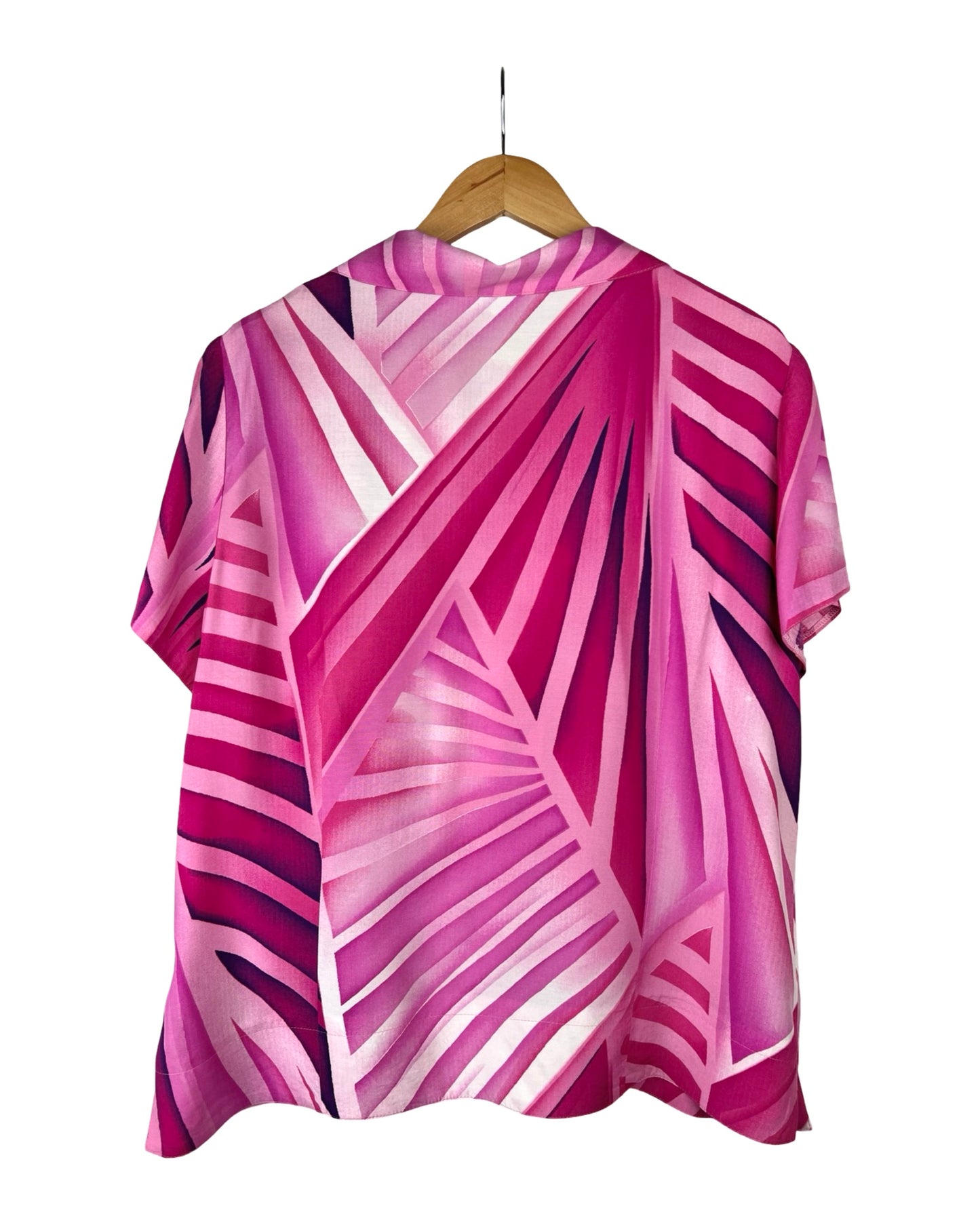 Vintage blouse met geometrische print - XL