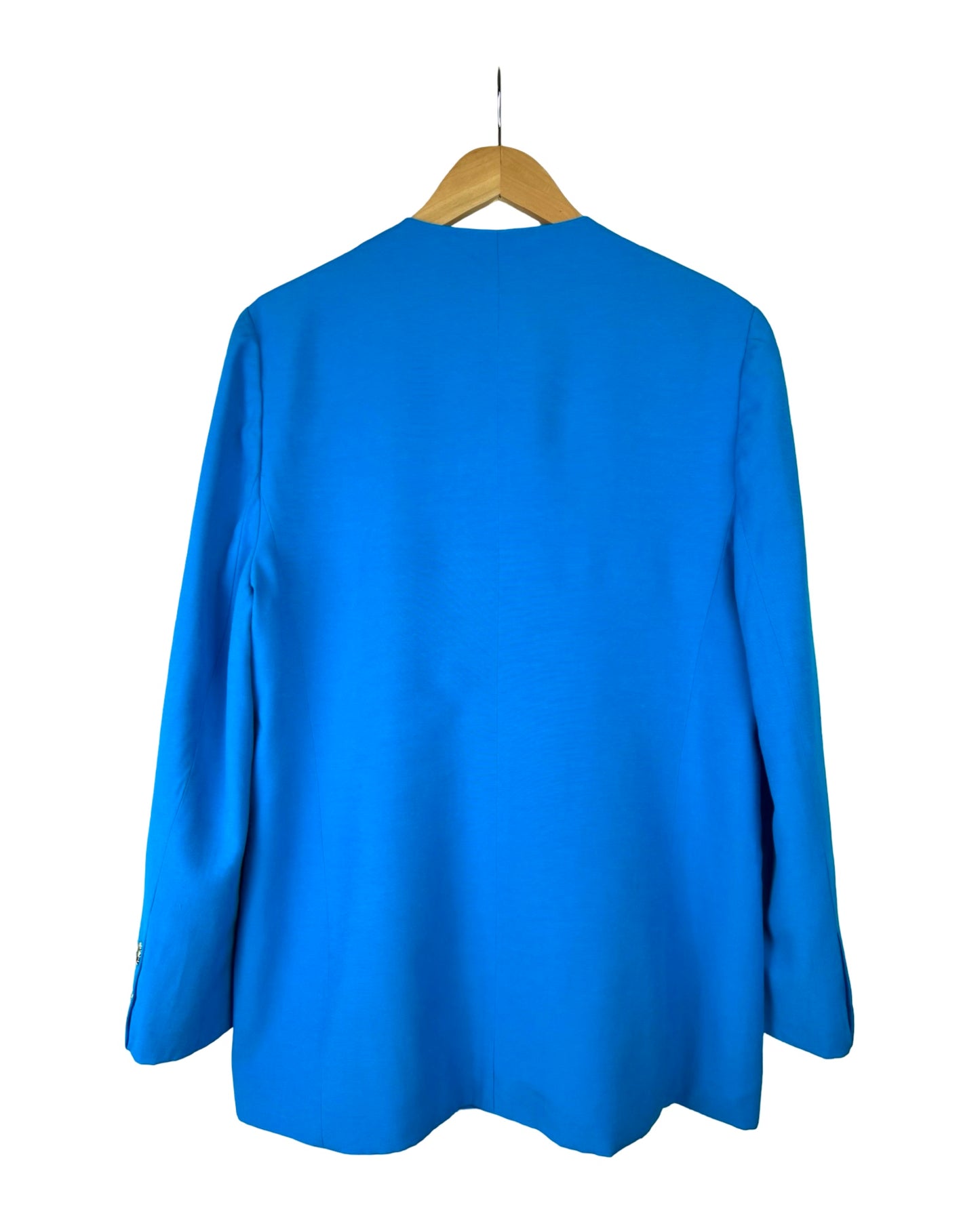 Blauwe vintage blazer - L