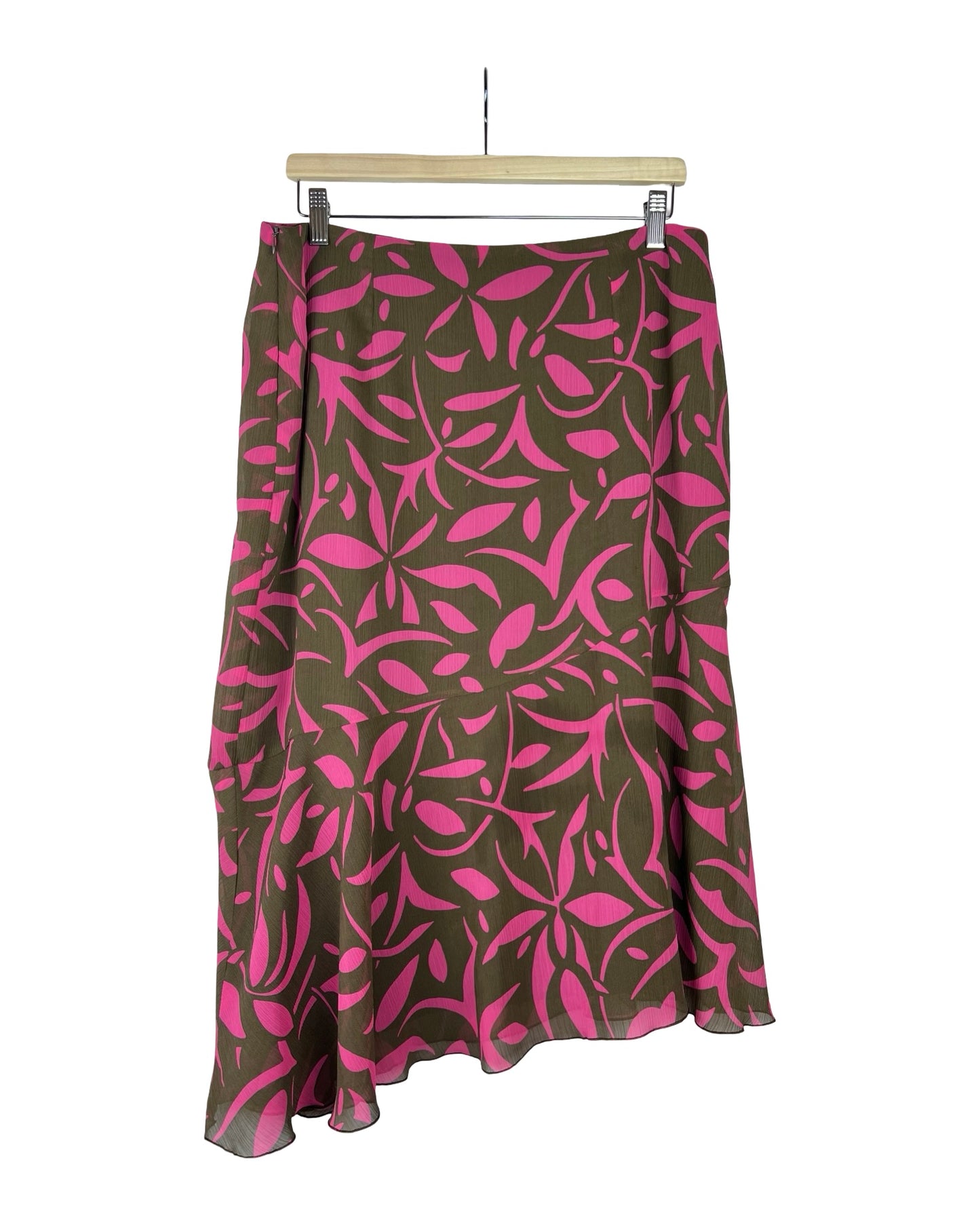 Asymmetrische vintage rok met print - XL