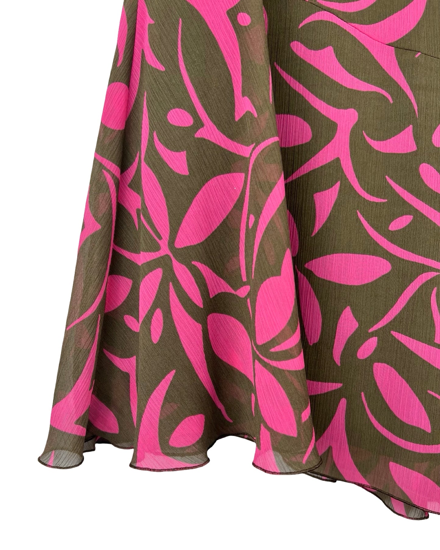 Asymmetrische vintage rok met print - XL