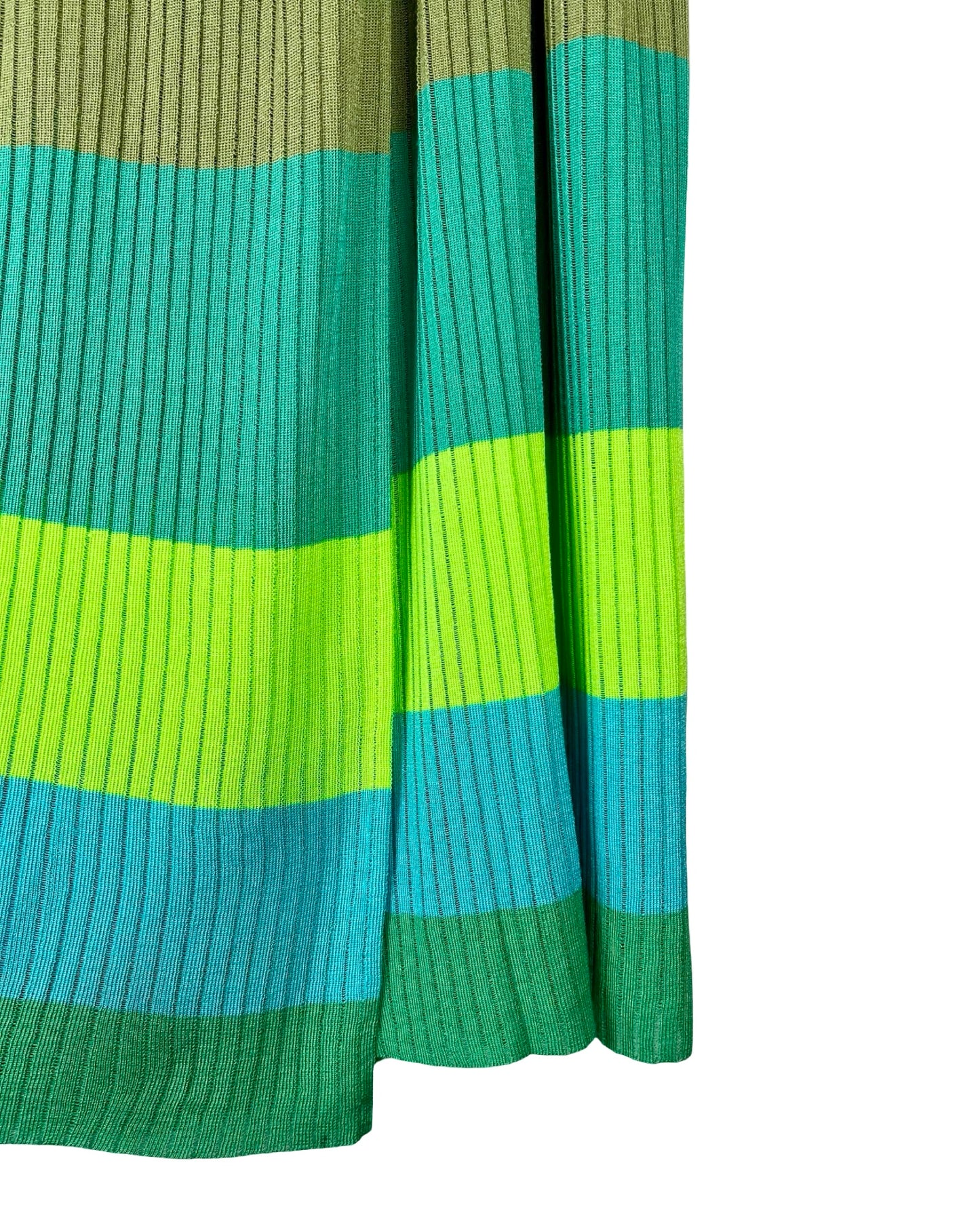 Vintage gebreide rok met strepen - M