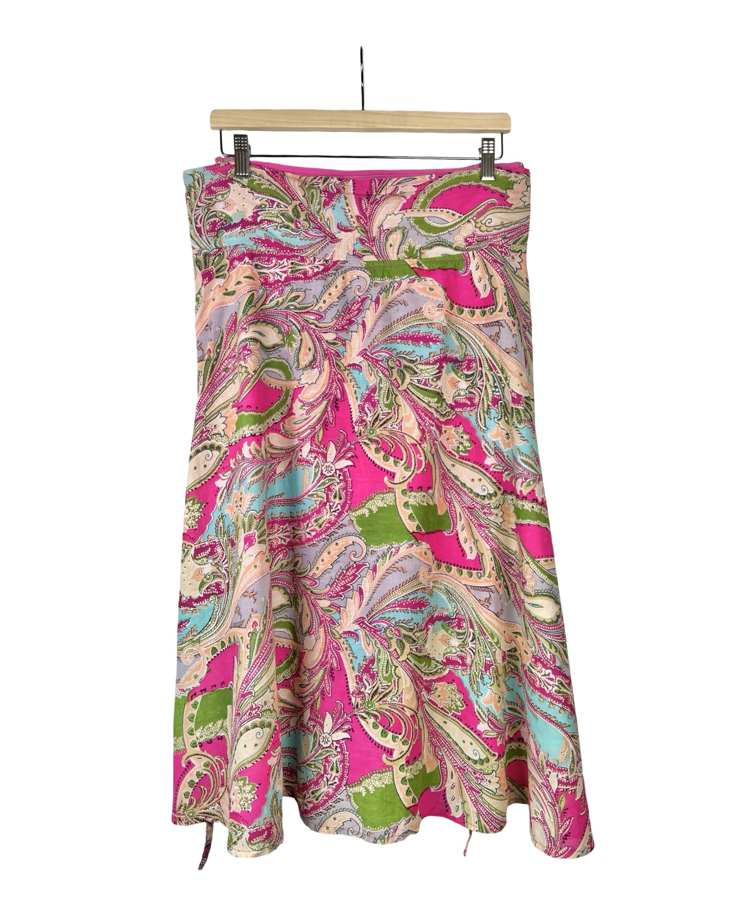 Vintage paisley wikkelrok - M/L