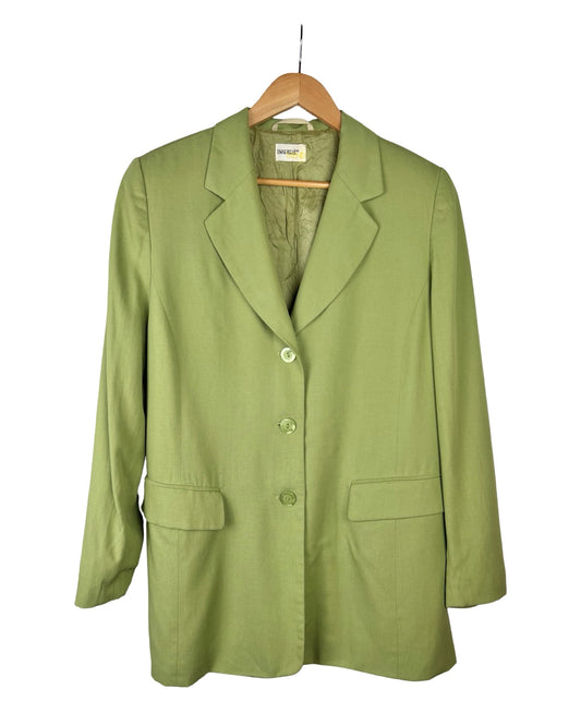 Lichtgroene vintage blazer - L/XL