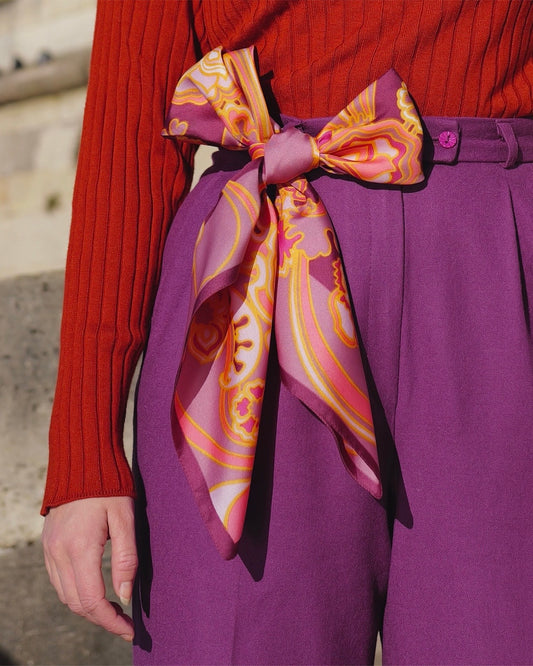 Retro bloemen sjaaltje - One size