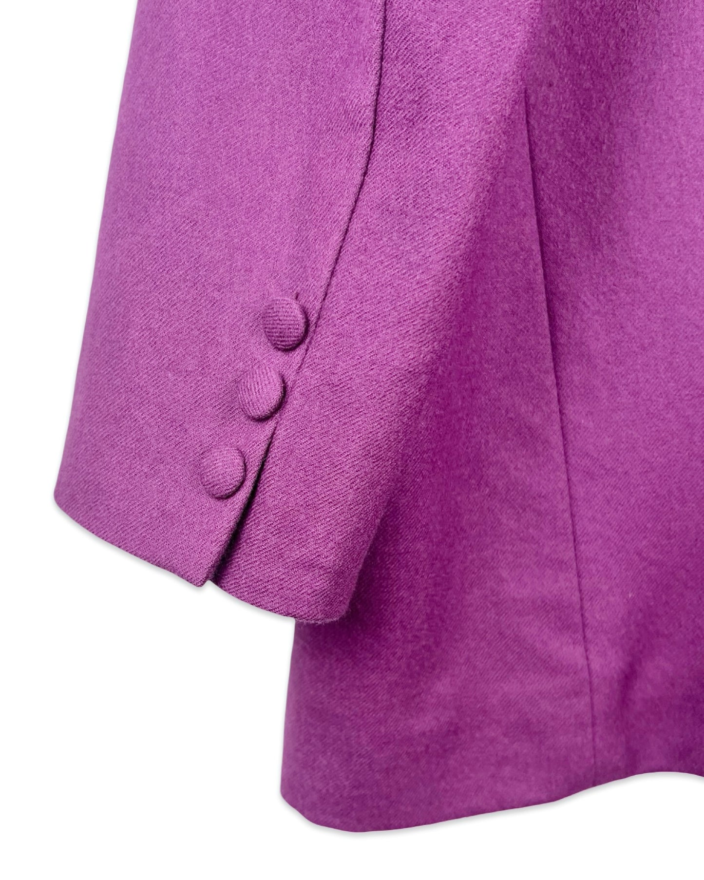 Paarse wollen blazer - L