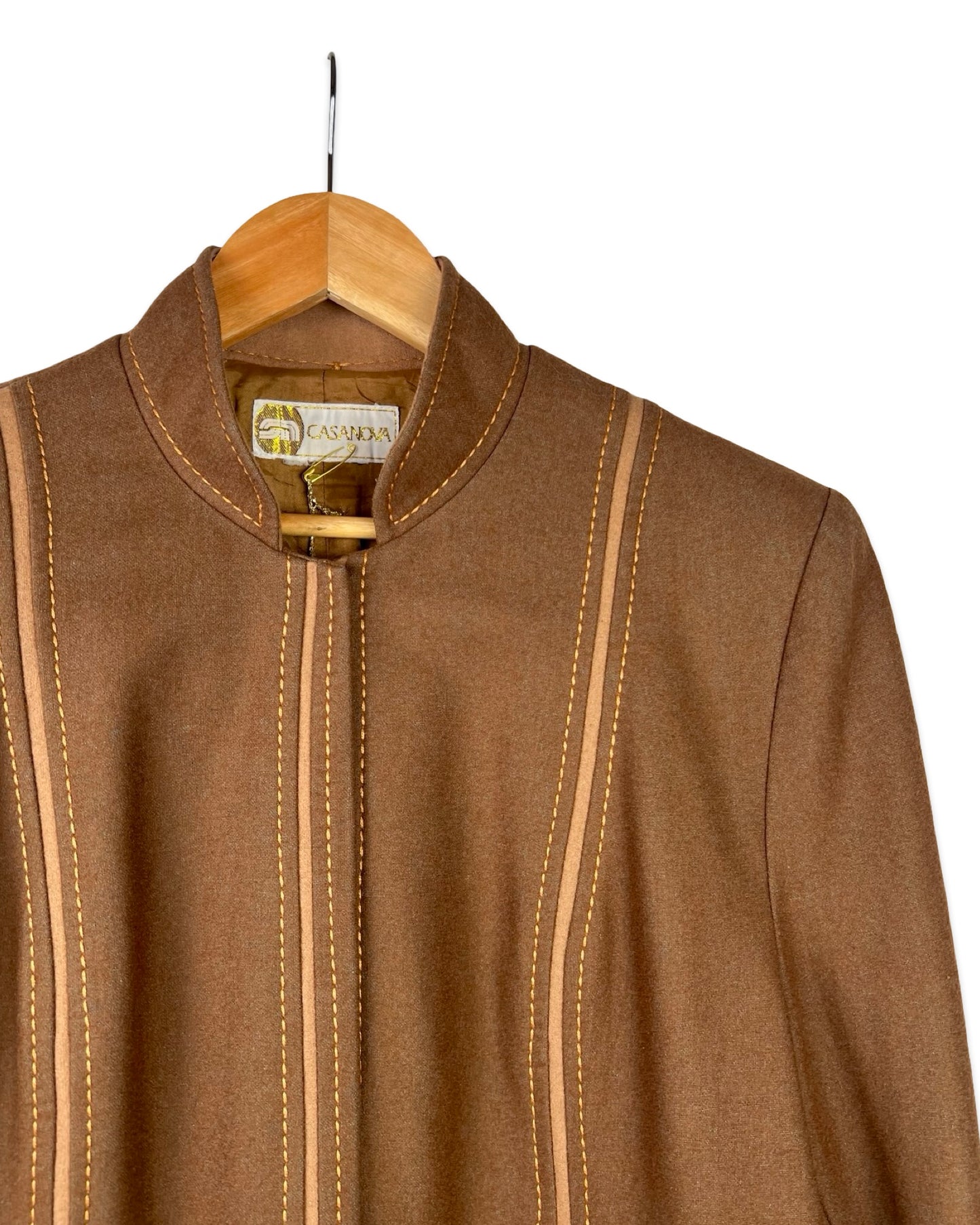 Camel vintage jas - L