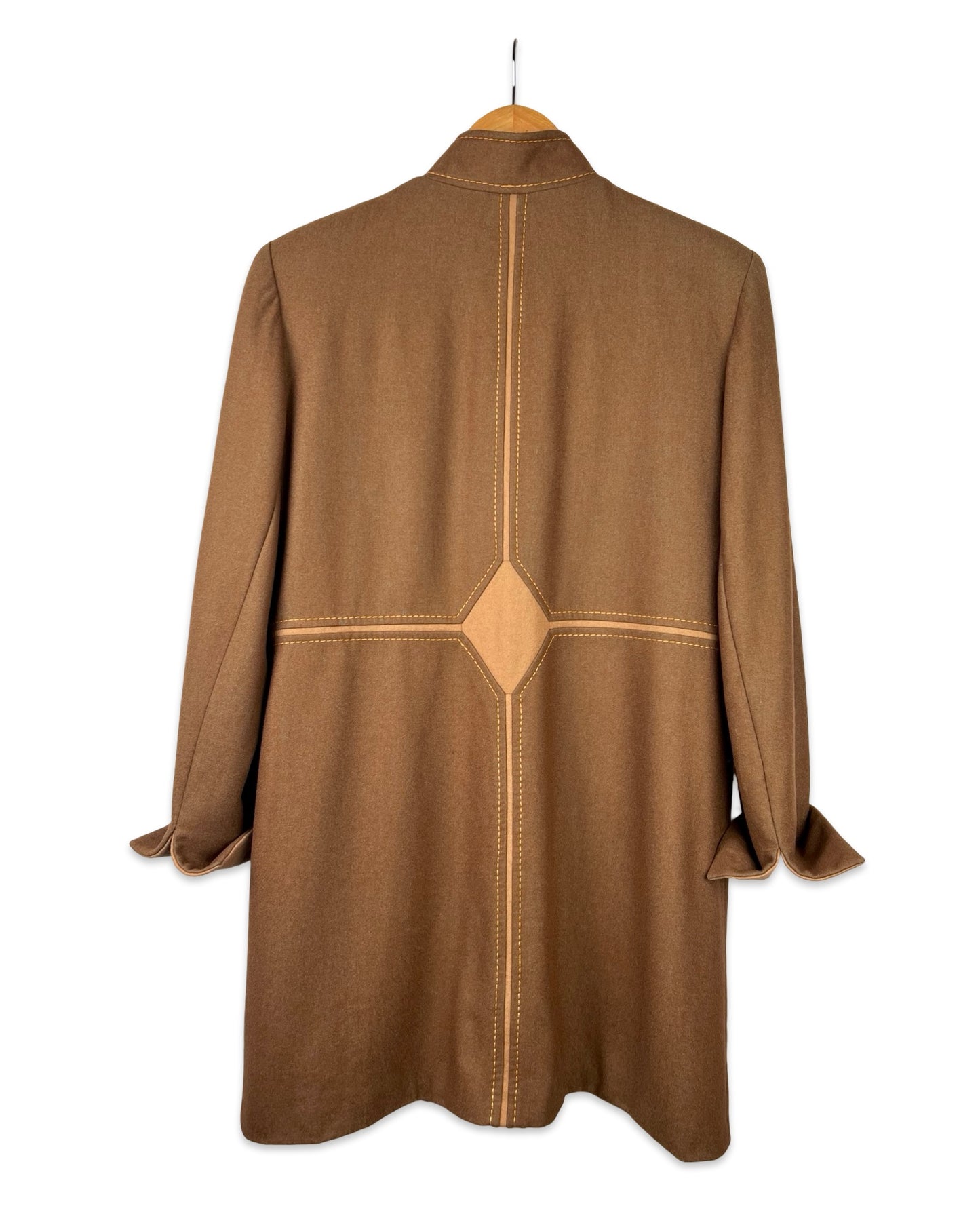 Camel vintage jas - L