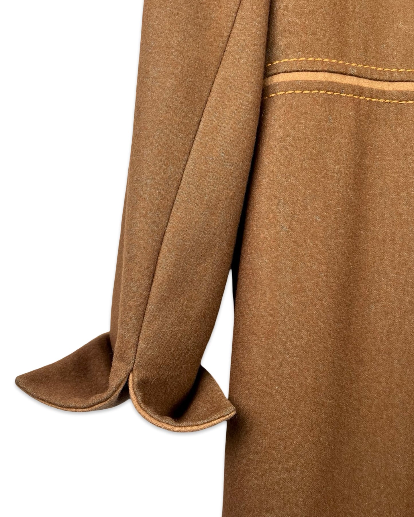 Camel vintage jas - L