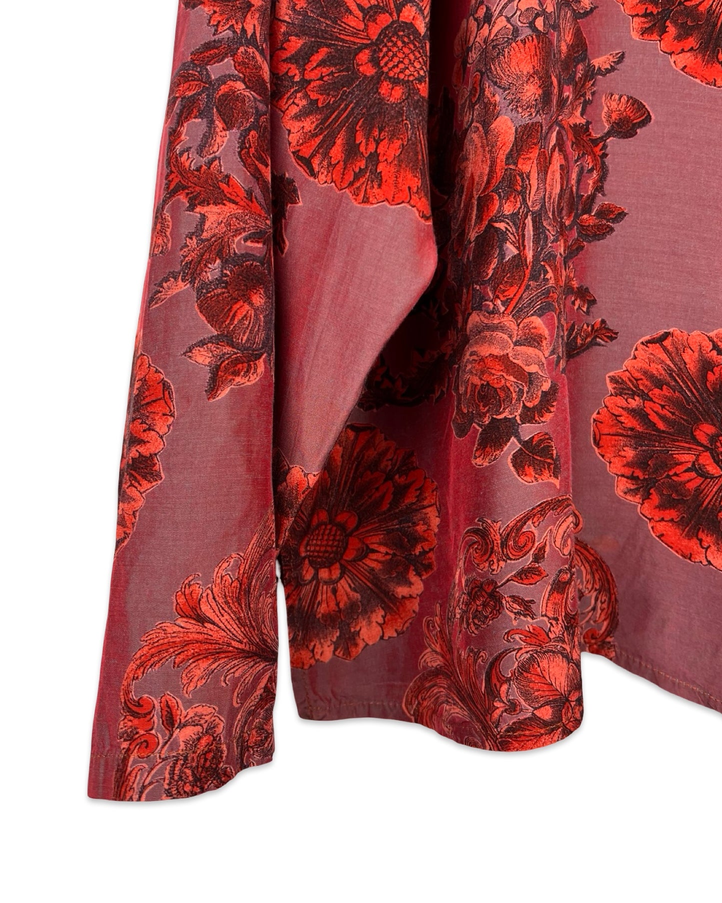 Vintage blouse met bloemen - XL